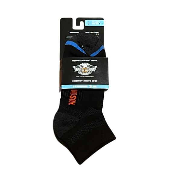 Harley-Davidson Black Athletic Socks, Size L, NWT - Picture 1 of 6